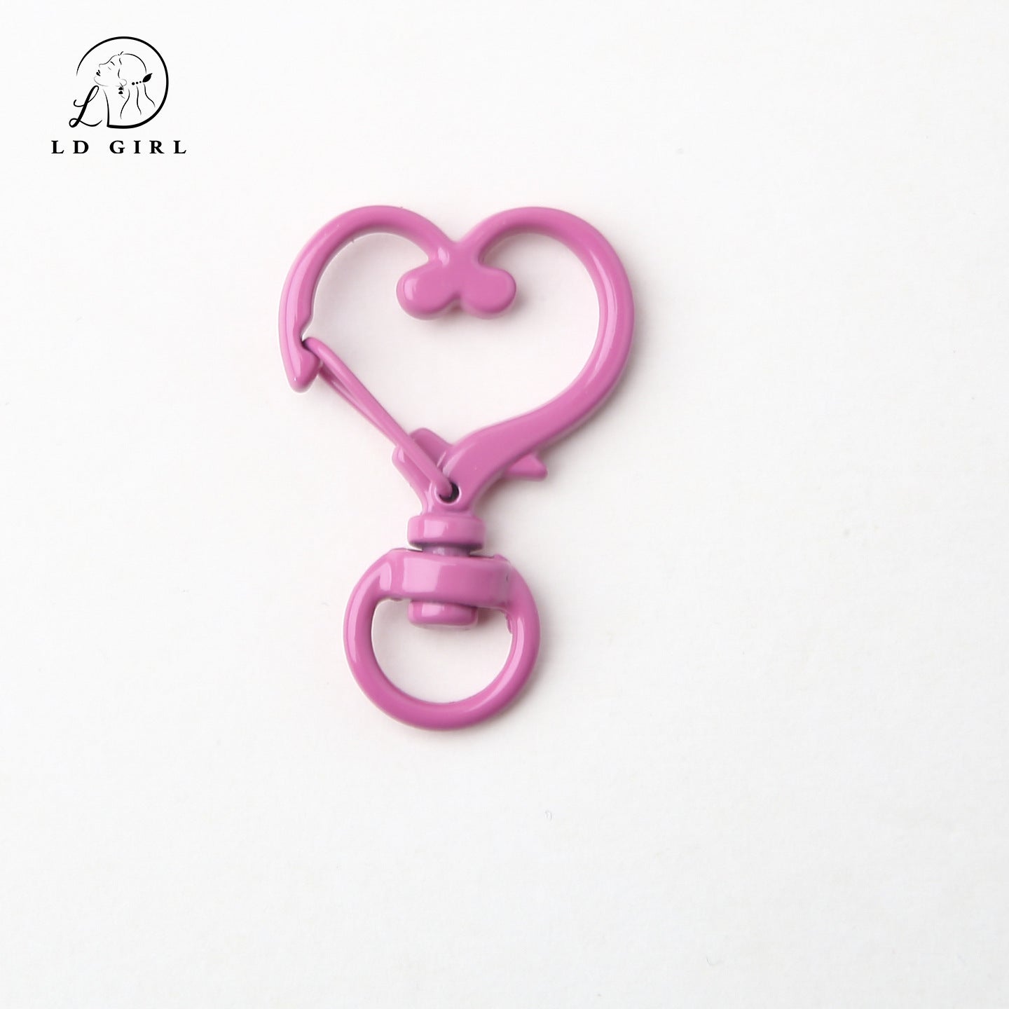 A love spring key heart ring, DIY pendant