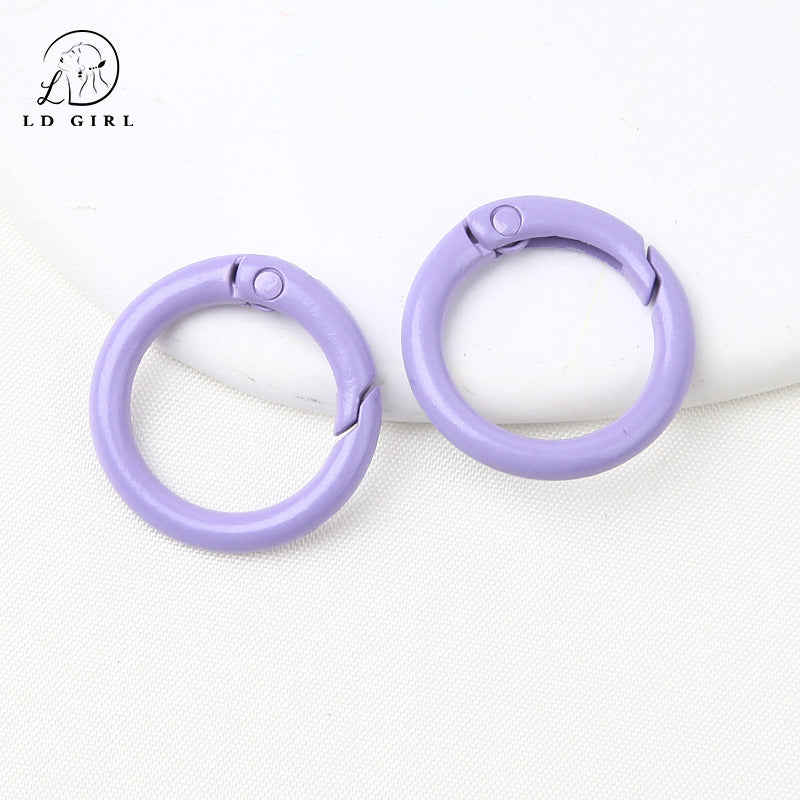 A25mm Color Painted Round Spring Buckle