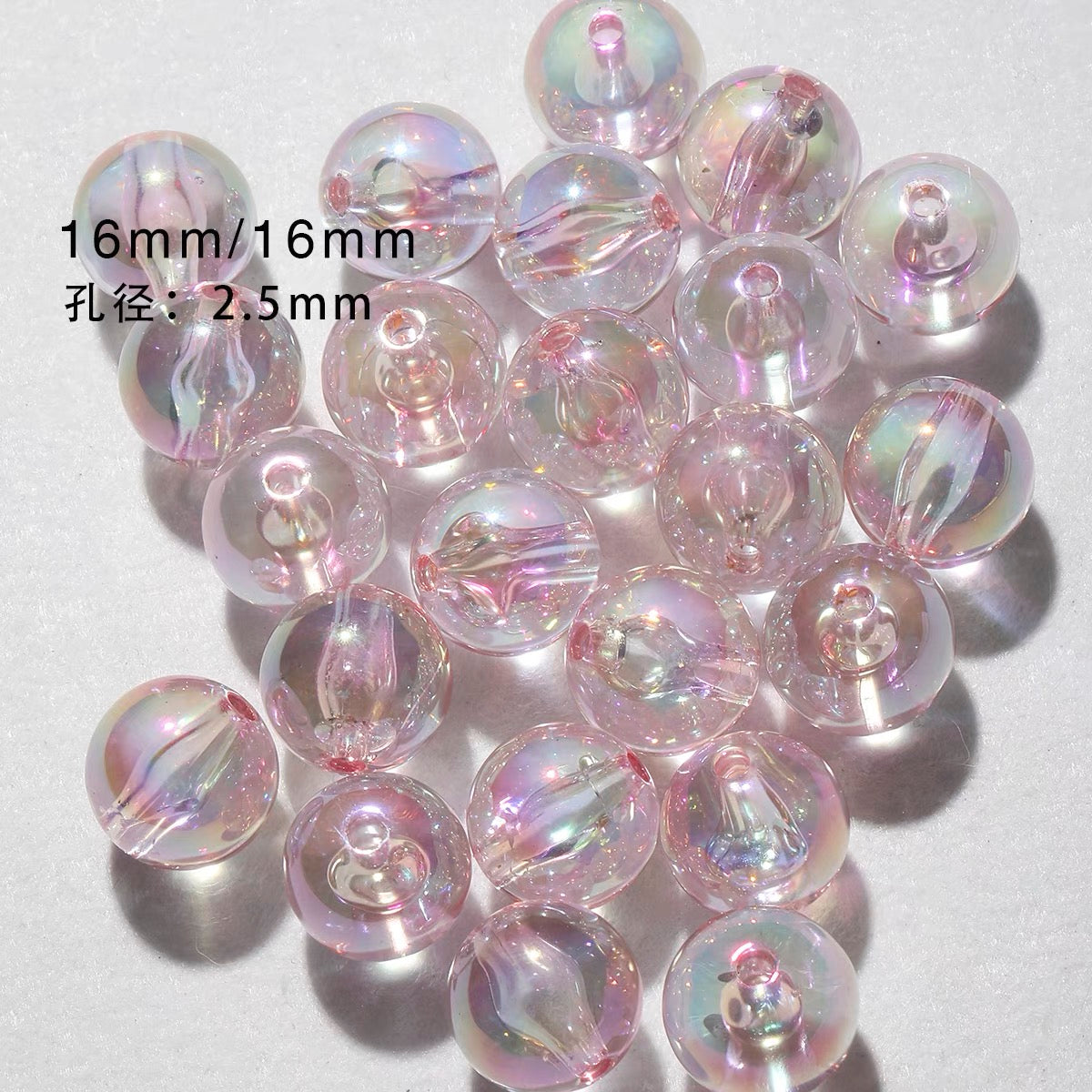 Pink special-shaped/heavy industry hand-painted beads/DIY accessories【桃之夭夭】