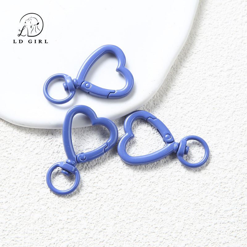 A love keychain, DIY luggage buckle, jewelry accessories materials