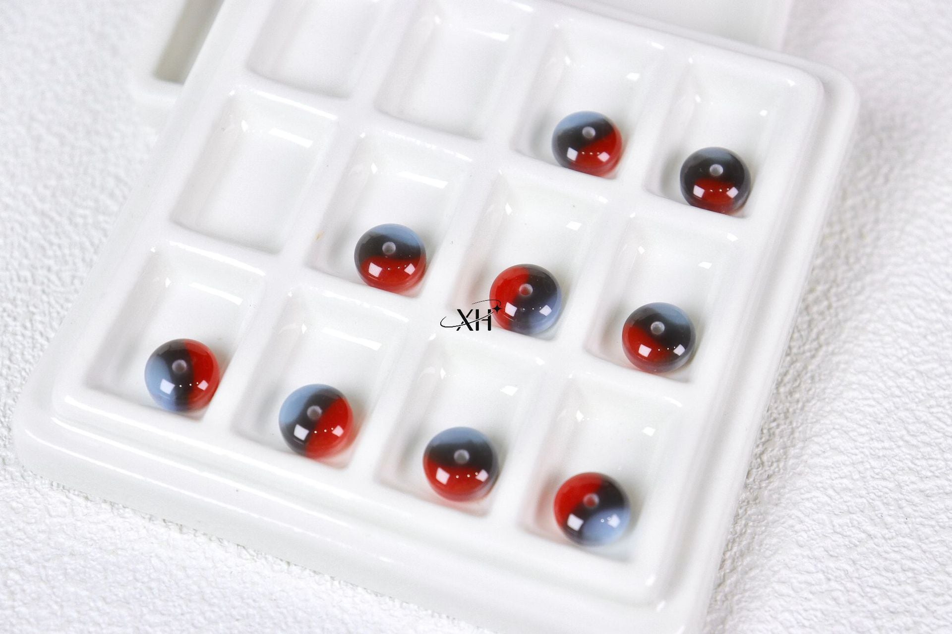 NO.9 Three in one Colors Resin Beads C 三分春算盘珠