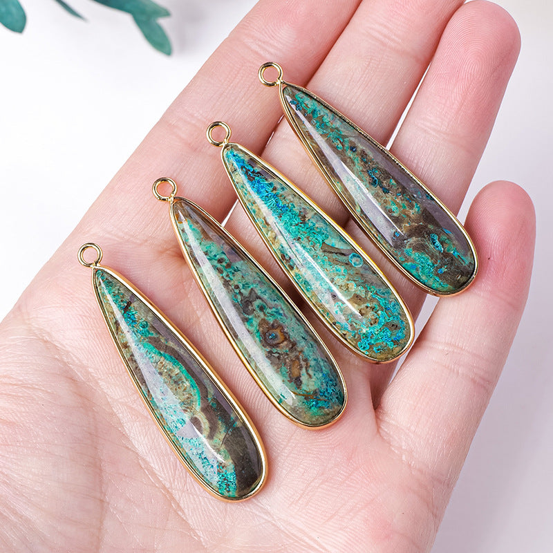 Natural Crystal Ocean Stone Crystal Earrings