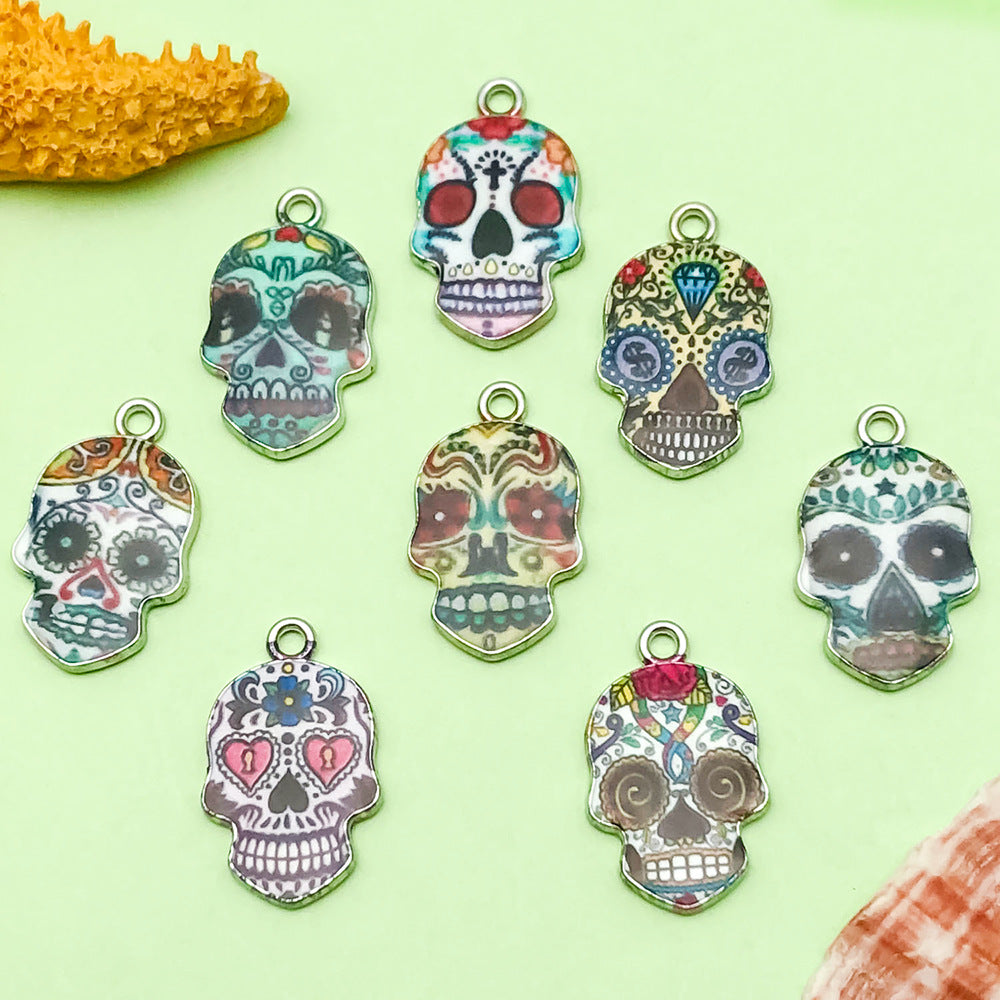 NO.19 printed skull