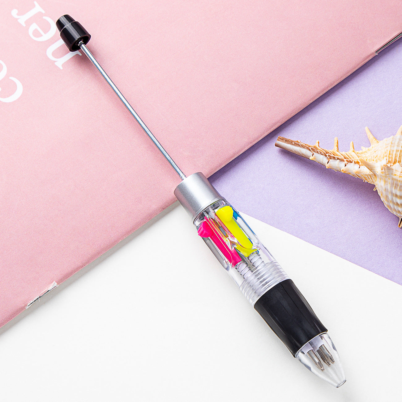 Four-color of one bead pen, DIY bead pen