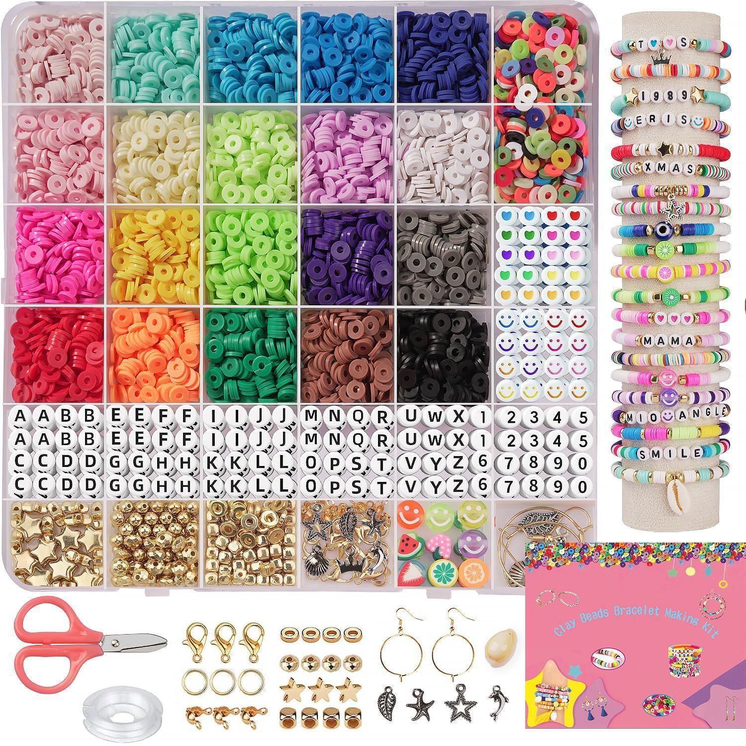 6000Pcs DIY soft ceramic beads