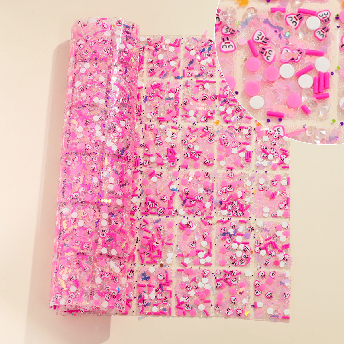 29-Type geometric special-shaped resin double-sided tape diamond sheet [1whole piece 24 * 40cm, small square 3 * 4cm]