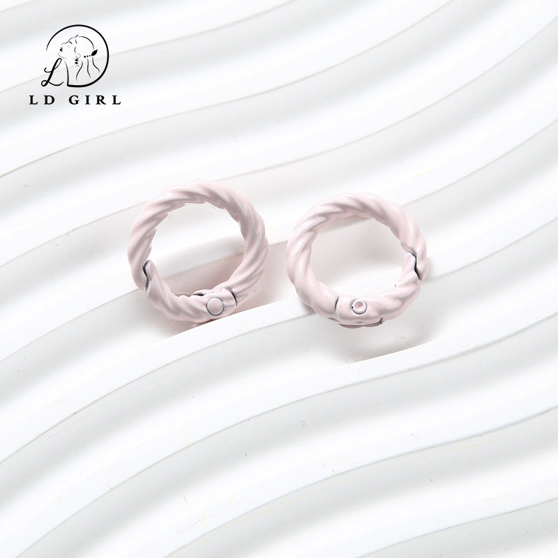 A twist spring chain, DIY keychain