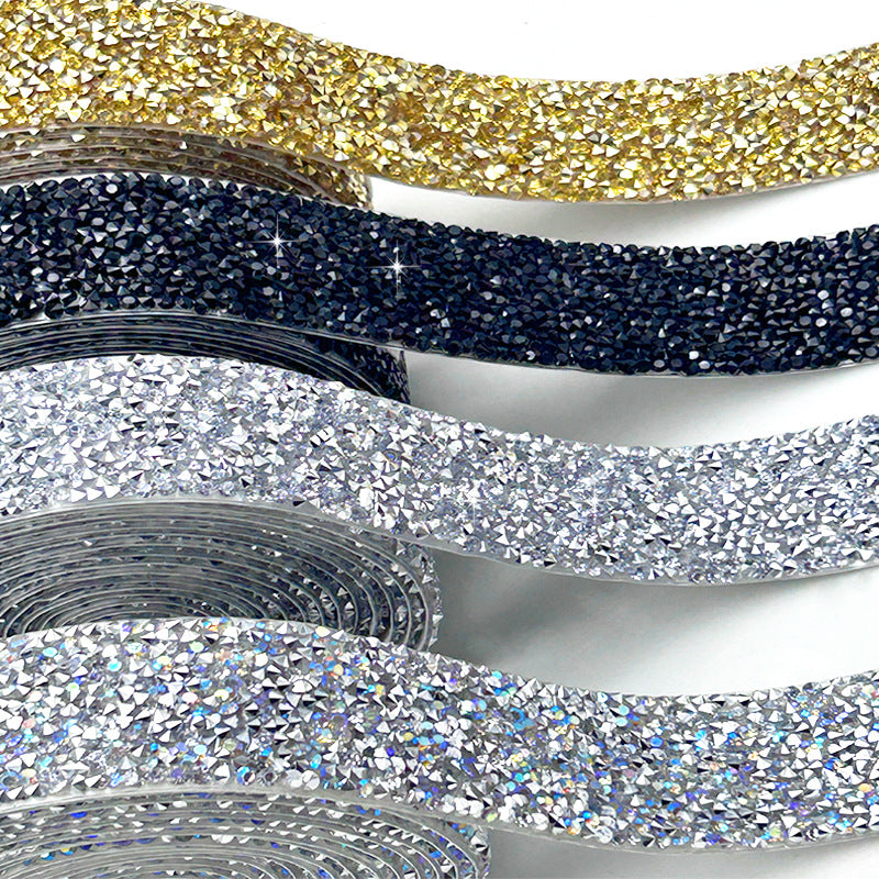 8-Color 4-Size 3yard , Resin Diamonds, Diamond Ribbons, Diamond Strips DIY，Sugar diamonds