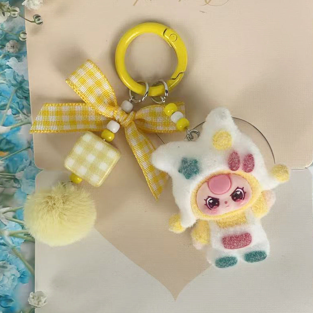 Dopamine cold hat baby three years old, jewelry accessories, cartoon key chain, bag pendant