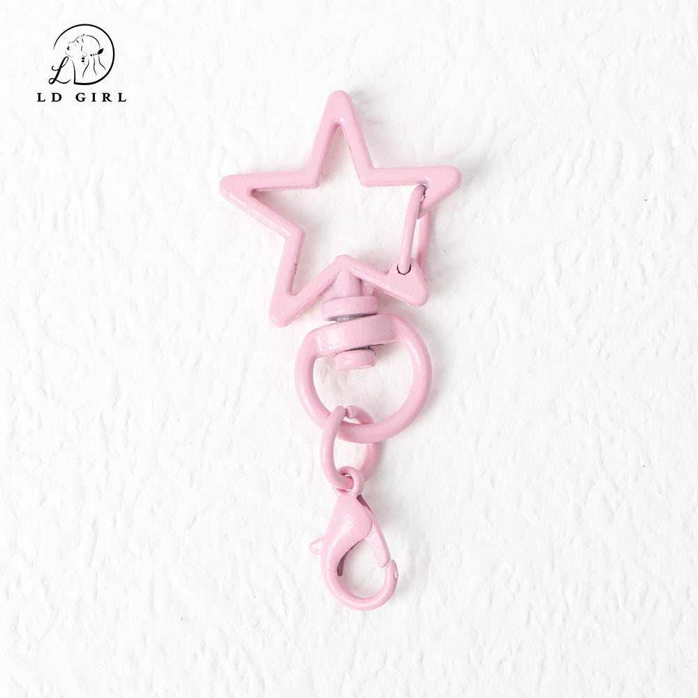 A Color Rotary Buckle, Alloy Accessories, Pentagram Buckle