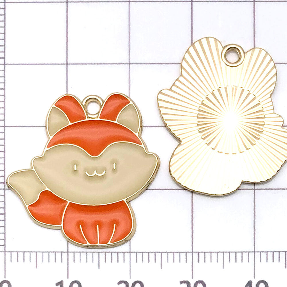 NO.23-4  gold plated enamel charm metal alloy