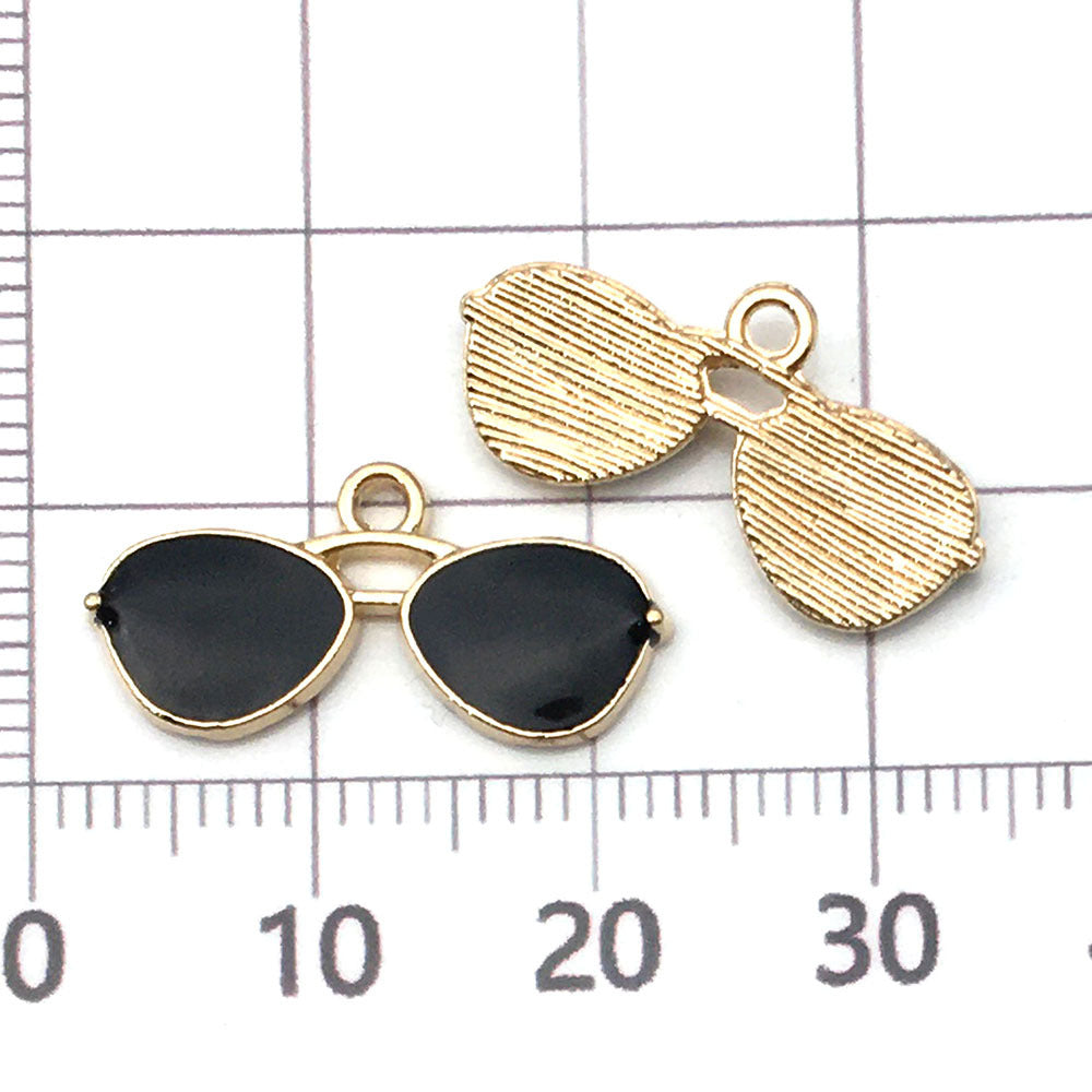 NO.21 Mixed 20 black charm metal, alloy