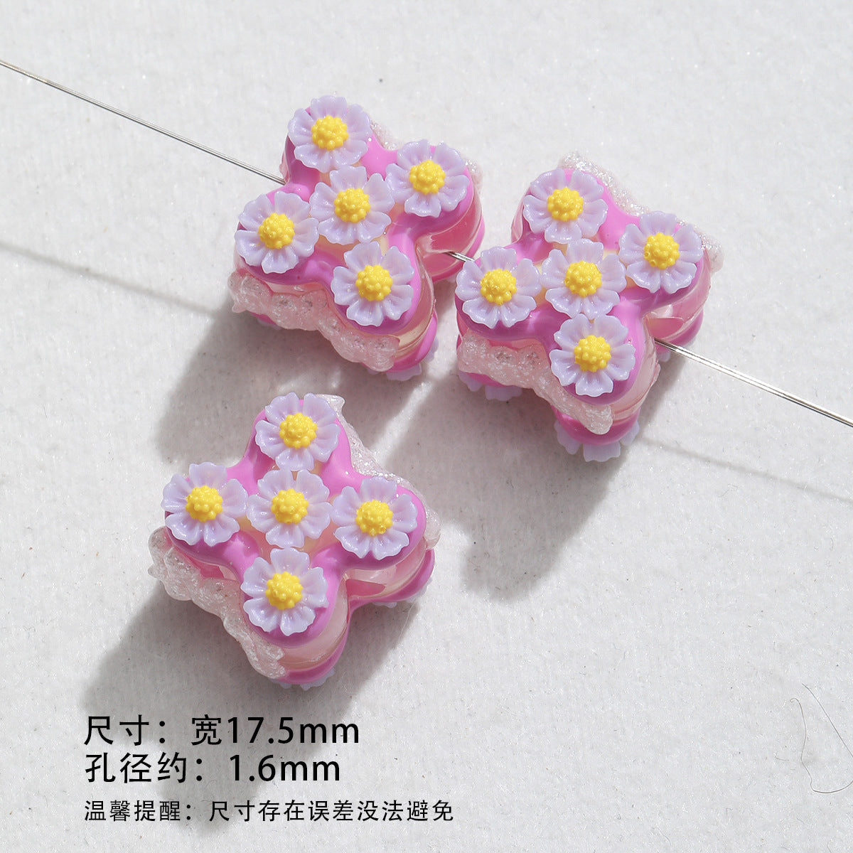 Heavy industry/with drill/hand-painted beads/DIY accessories beads【春日】