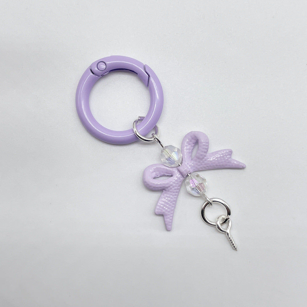 MOQ 50 PCS,Color flower universal rotating spring chain, candy flower key chain, plum blossom spring ring