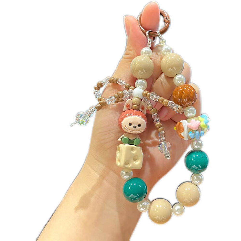 B3 new hand-painted beads/cartoon mobile phone chain