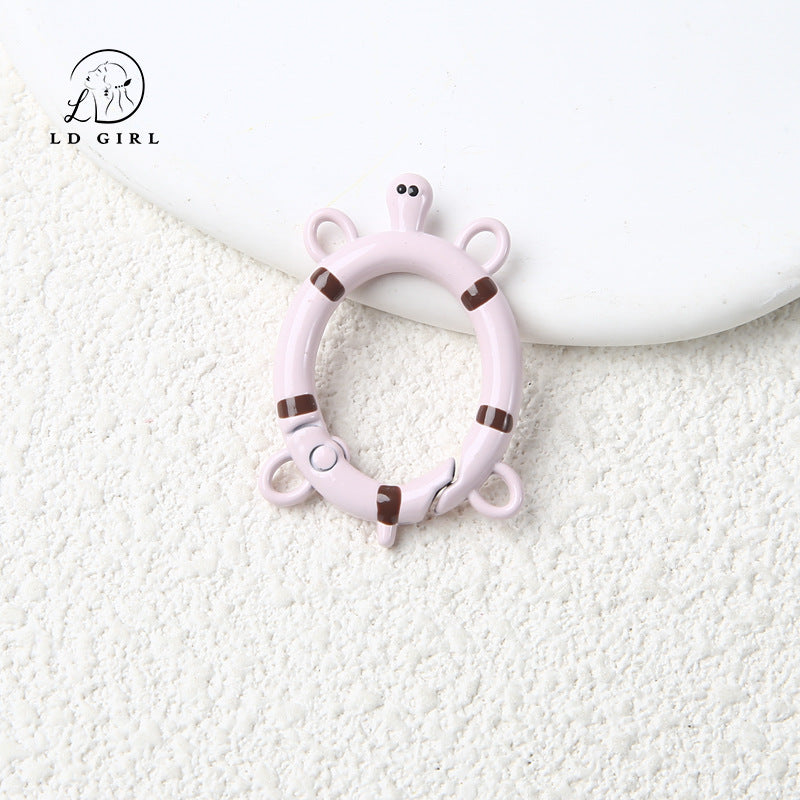 A small turtle spring buckle, open ring