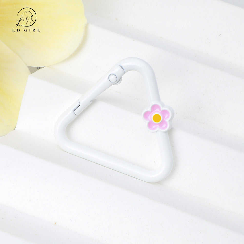 A Triangle Flower Portable Keychain, Accessories