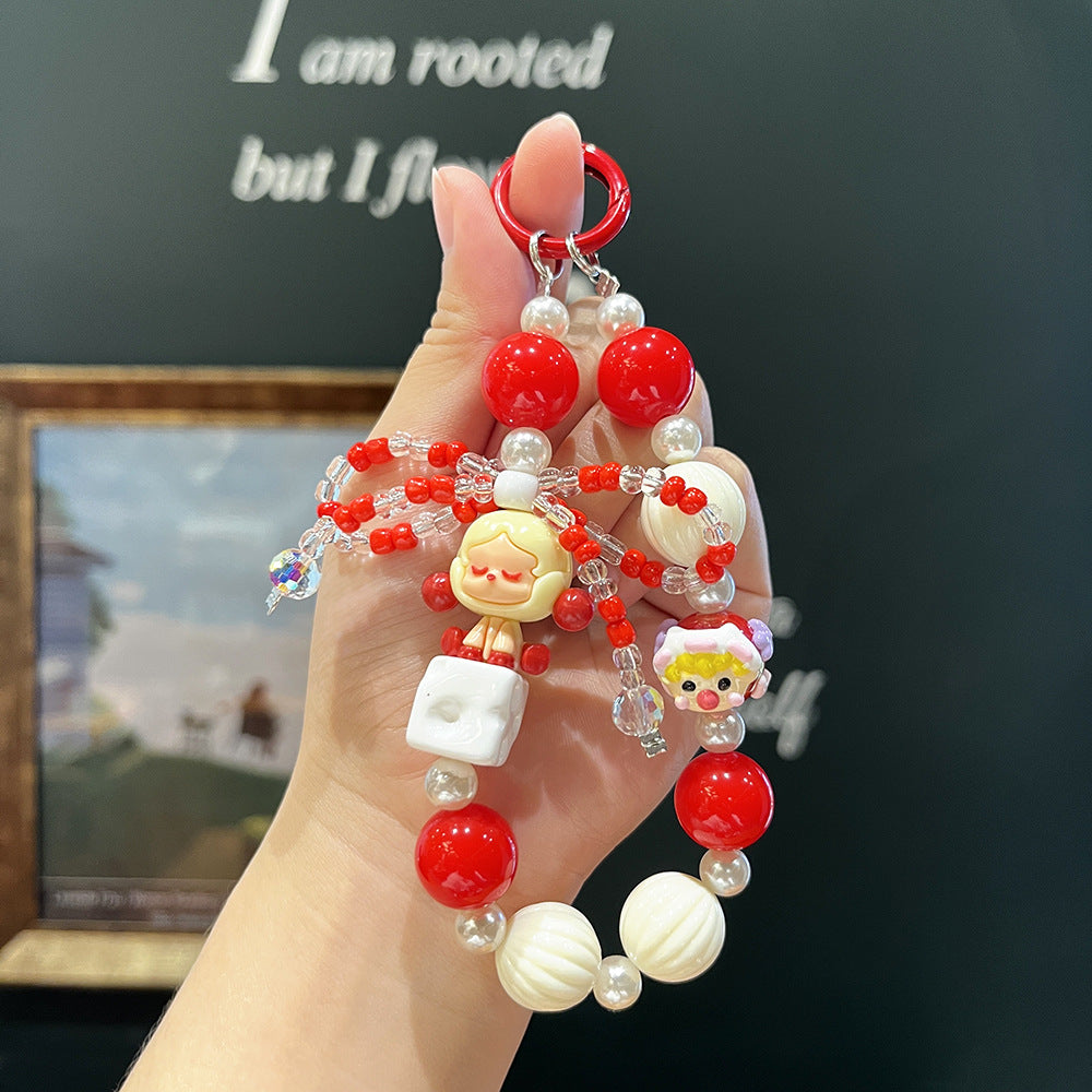 B3 new hand-painted beads/cartoon mobile phone chain
