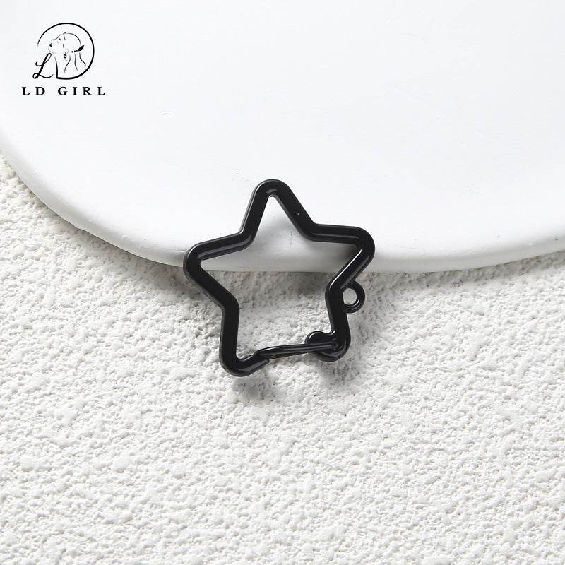 A Five-pointed star spring ring, dog buckle, jewelry buckle spring buckle