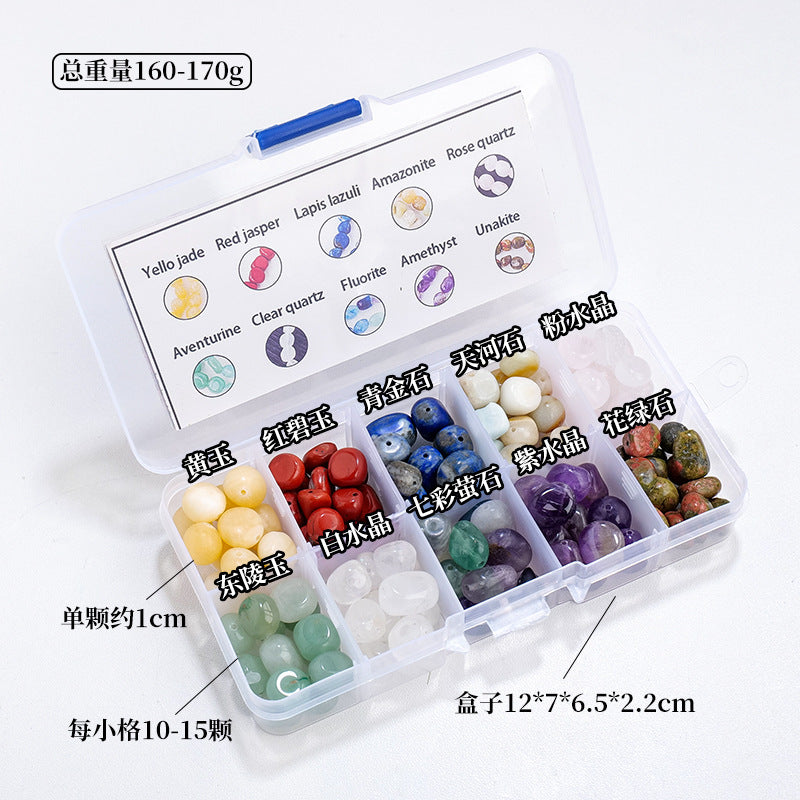 Natural crystal Gemstone rolling stone  box
