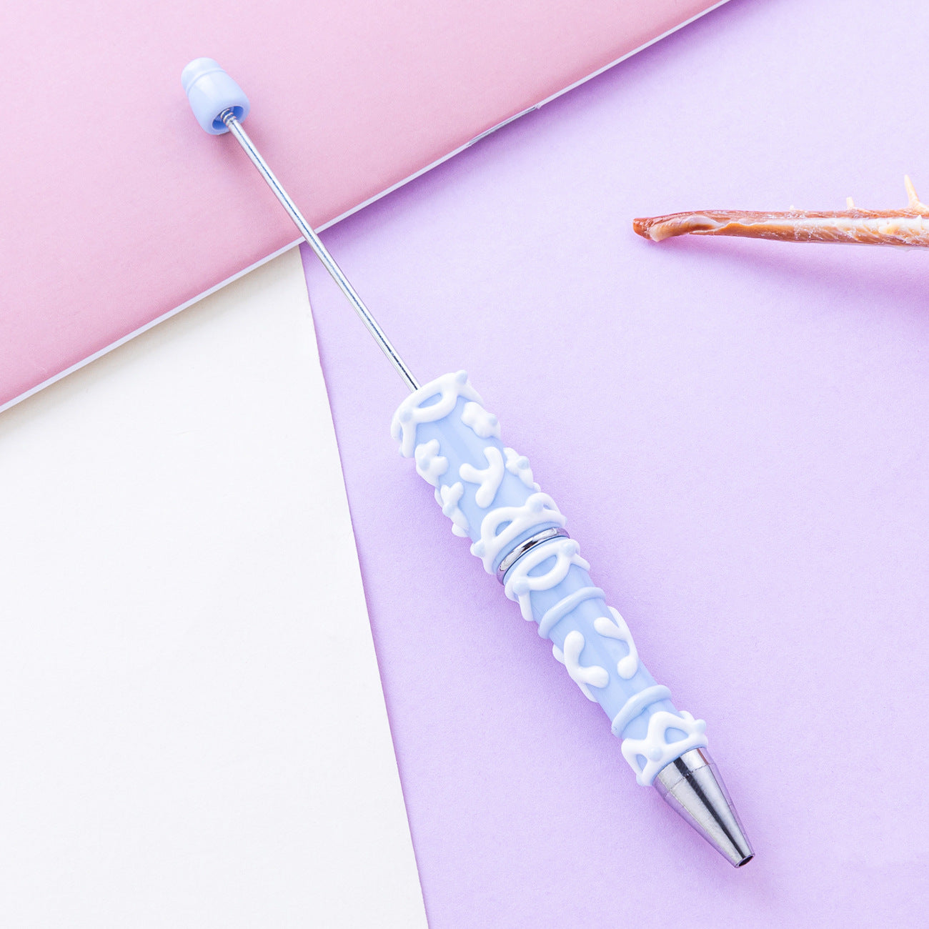 12-Color DIY cream glue hand-painted bead pen, creative handmade DIY, handmade oil painting ballpoint pen, cute girl heart plastic pen