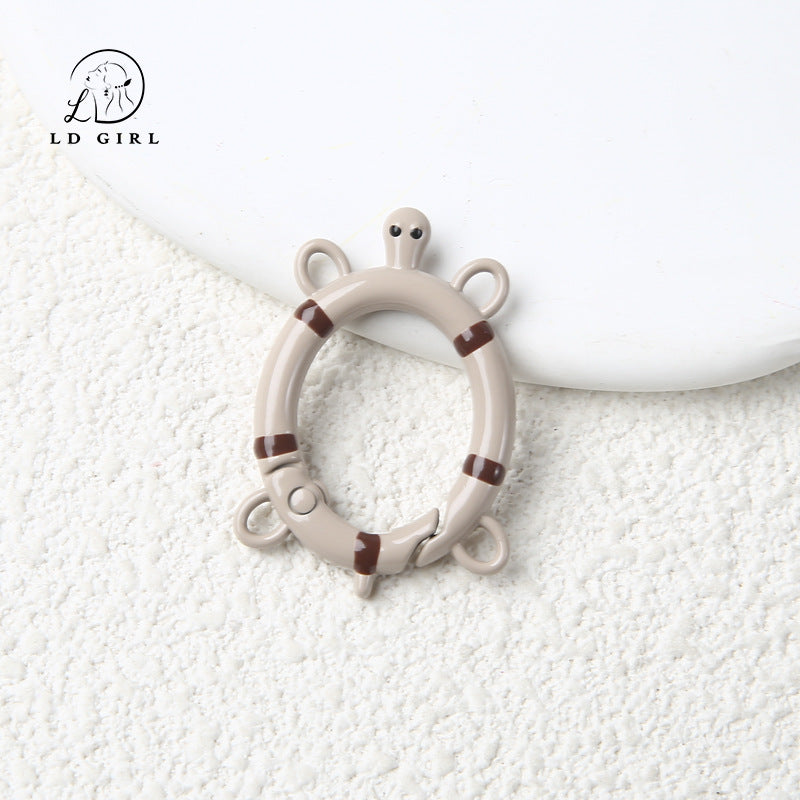 A small turtle spring buckle, open ring