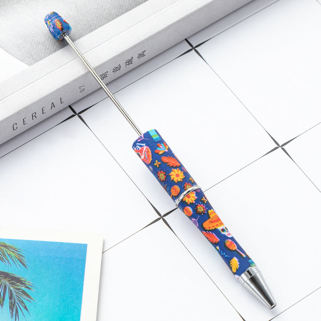 139-Color!! Printed , new bead pen, handmade DIY pen