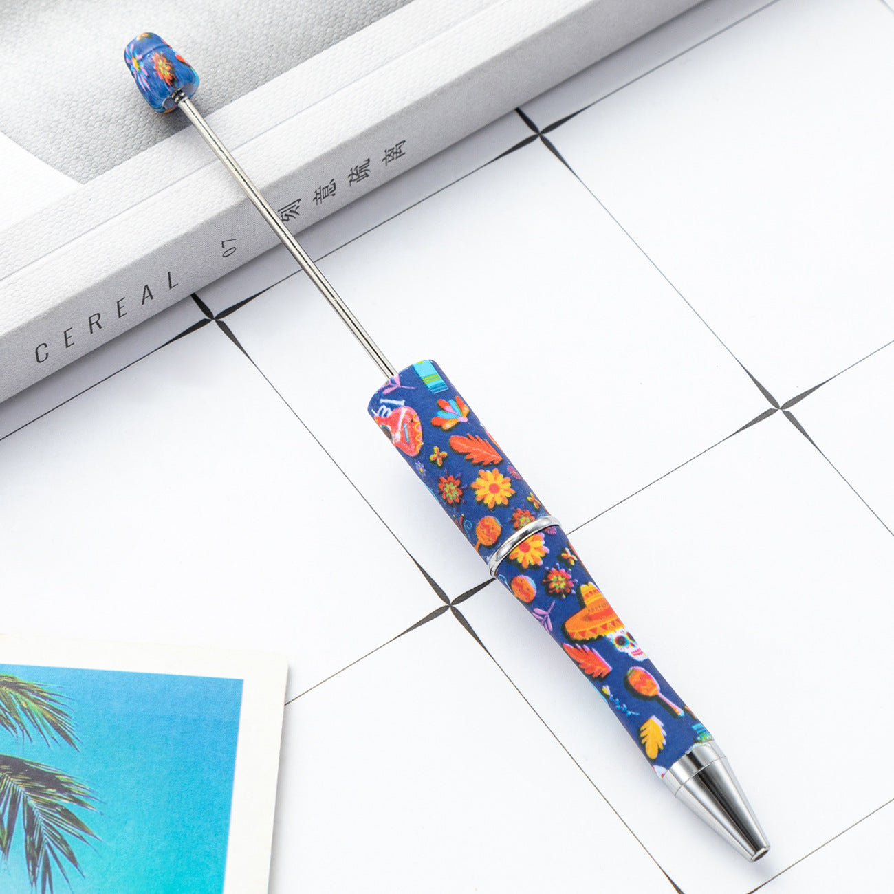 139-Color!! Printed , new bead pen, handmade DIY pen