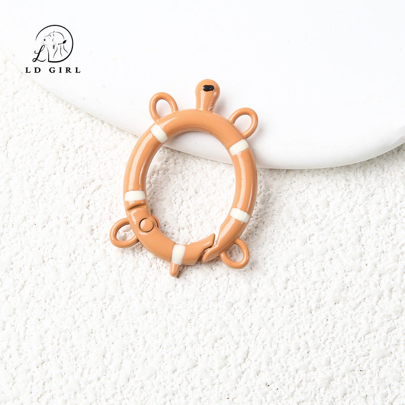 A small turtle spring buckle, open ring