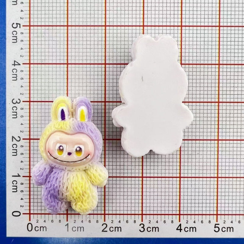 Abubu1 Cute cartoon DIY accessories/cream glue handmade/keychain pendant mobile phone case patch