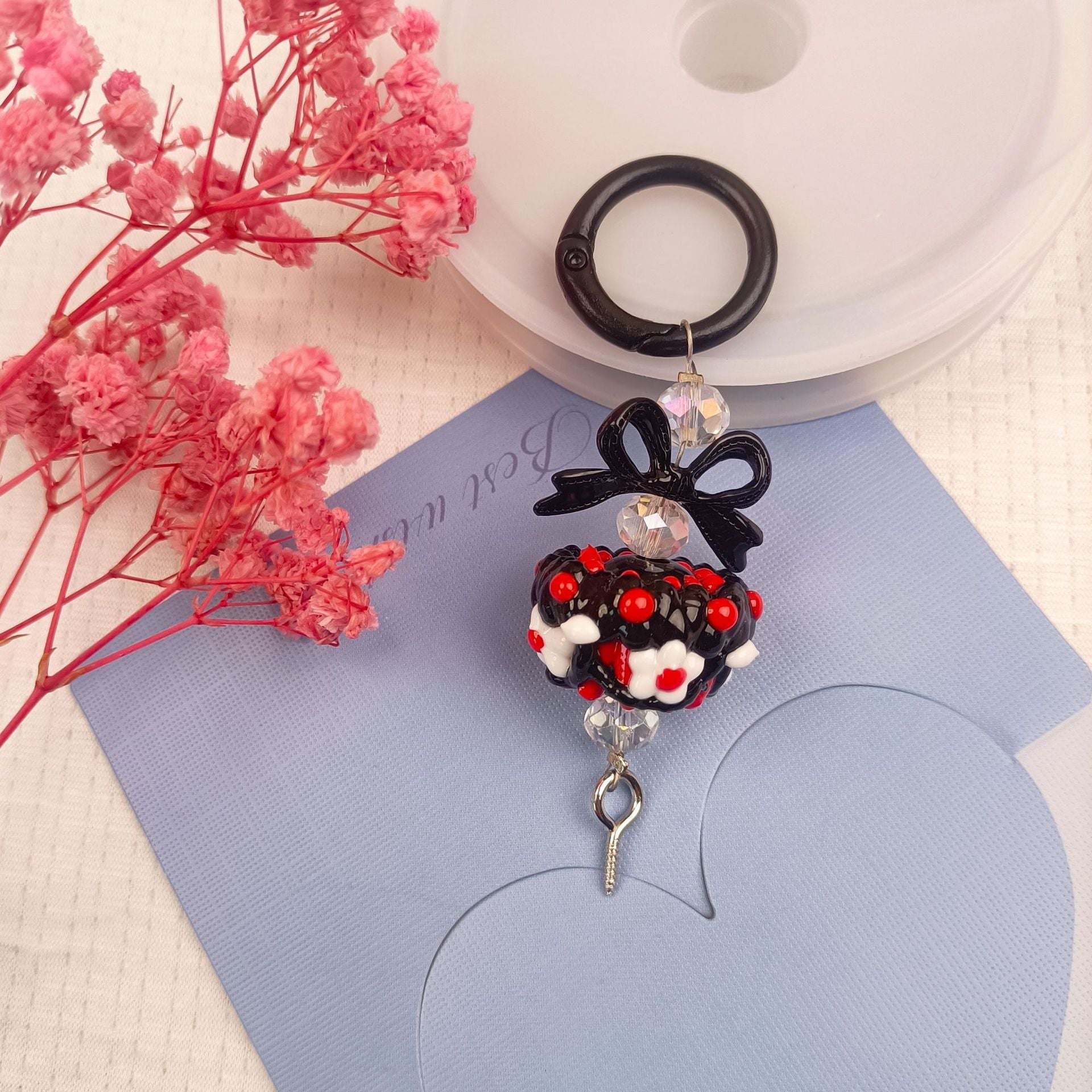 Cute hand-painted beads, pendants, mobile phone jewelry, accessories alloy buckles