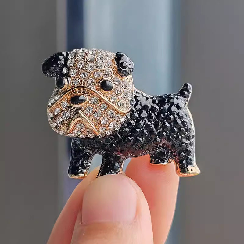 30-Type diamond-encrusted tulip, rose and other brooches