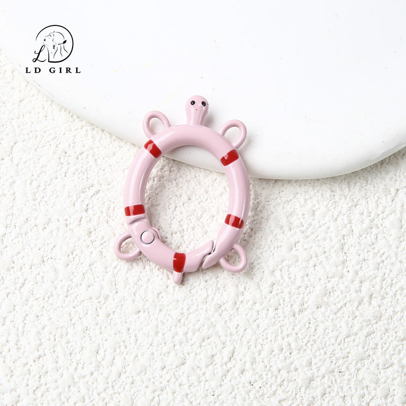 A small turtle spring buckle, open ring