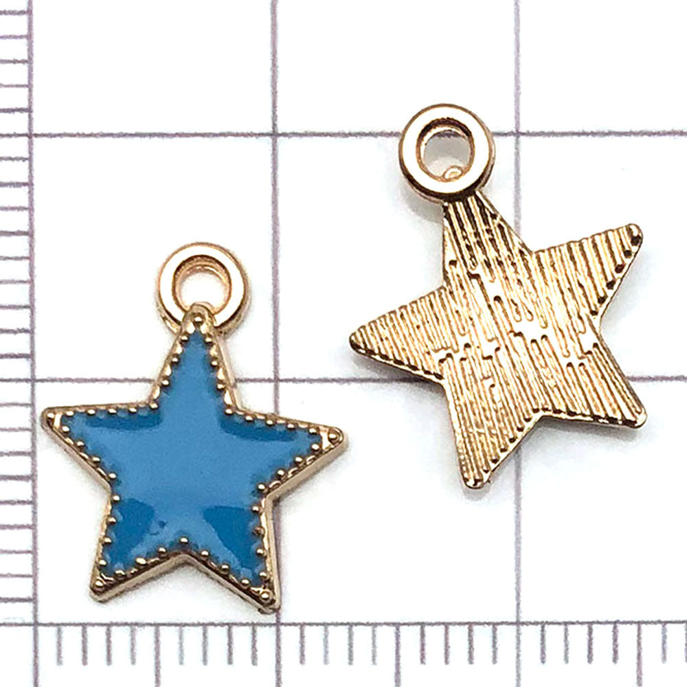NO. 22-1 Mixed 20lake blue charm metal, alloy