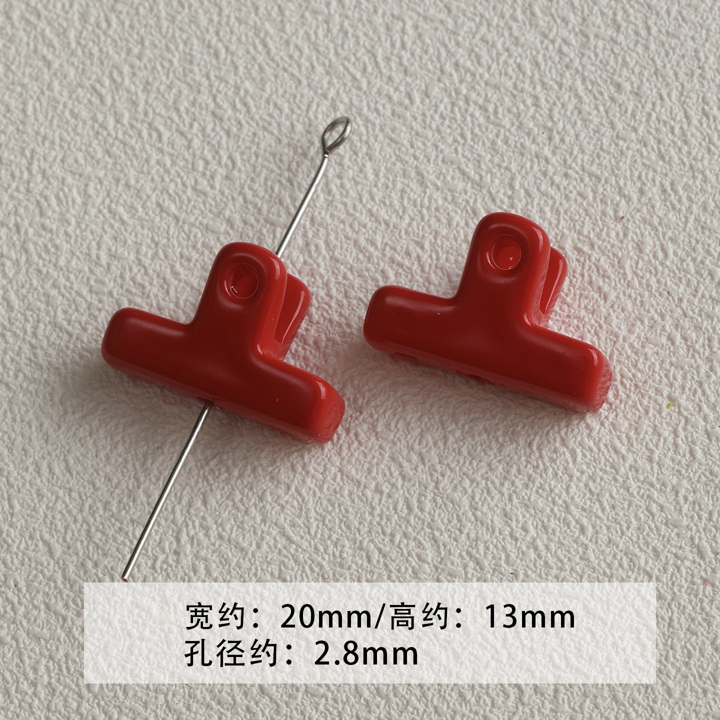 Red coffee color/acrylic paint beads/DIY accessories materials