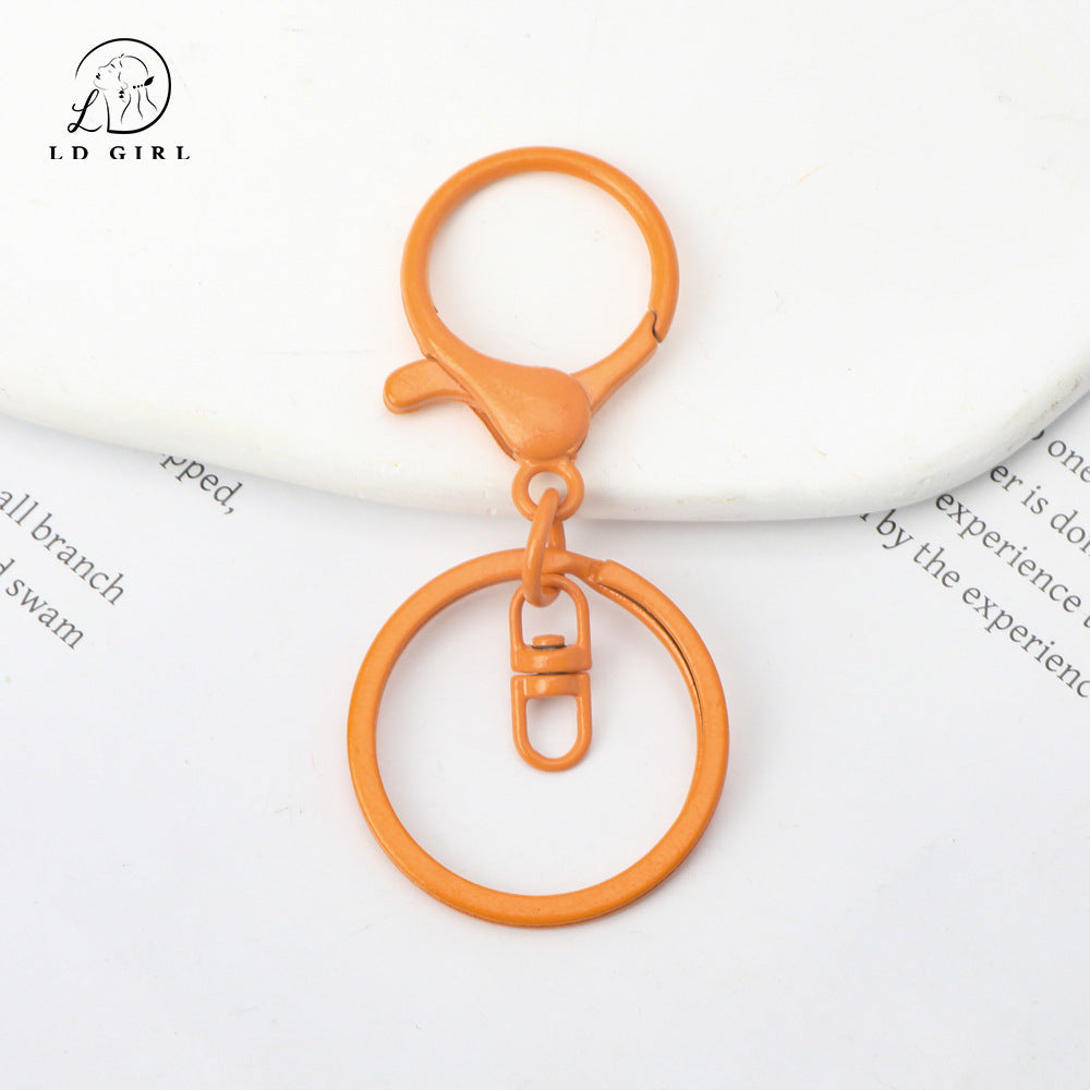 A MOQ10PCS key ring three-piece DIY handmade accessories