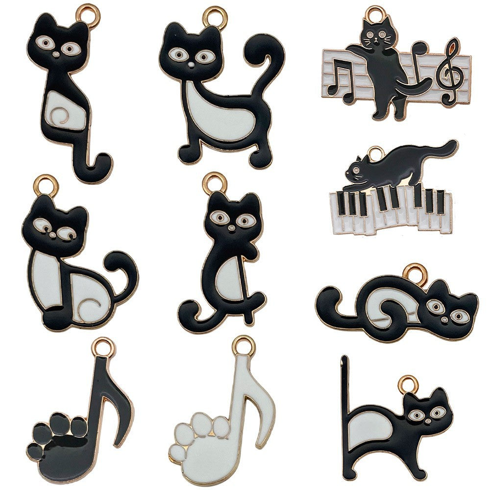 NO.13 Mix 10 music notes cat accessories
