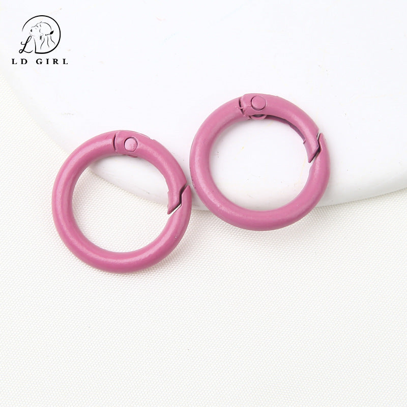 A25mm Color Painted Round Spring Buckle