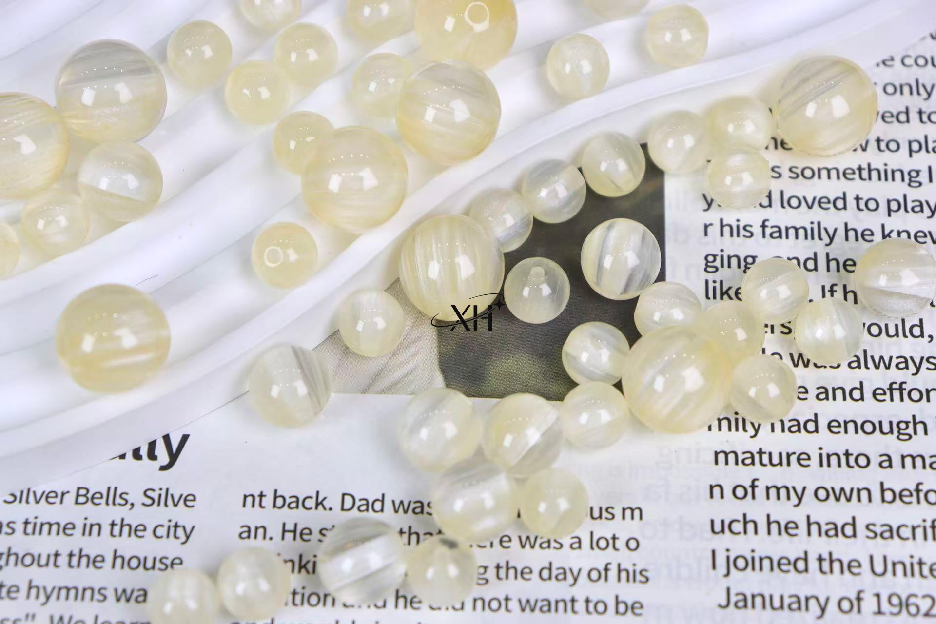 NO.16 Dreamy Moonlight  Resin Beads 白月光（鎏银）