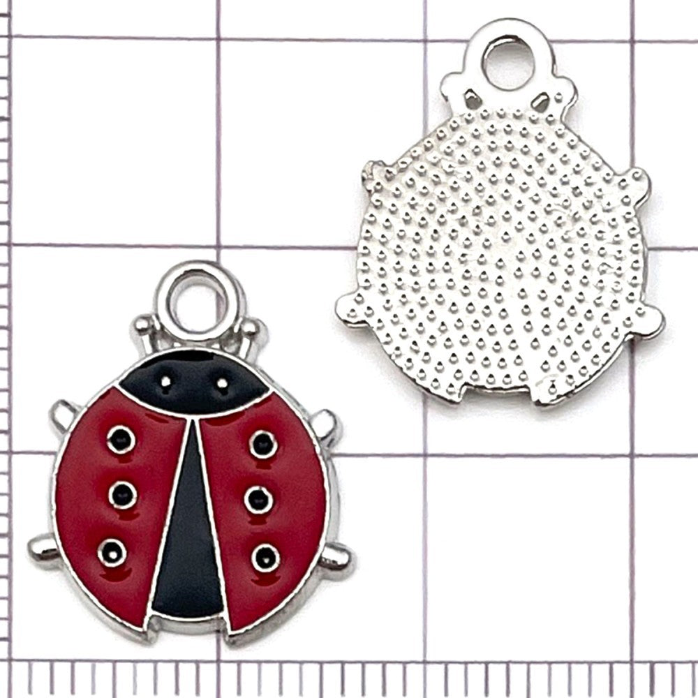 NO.8 Mixed 20  ladybug metal, alloy