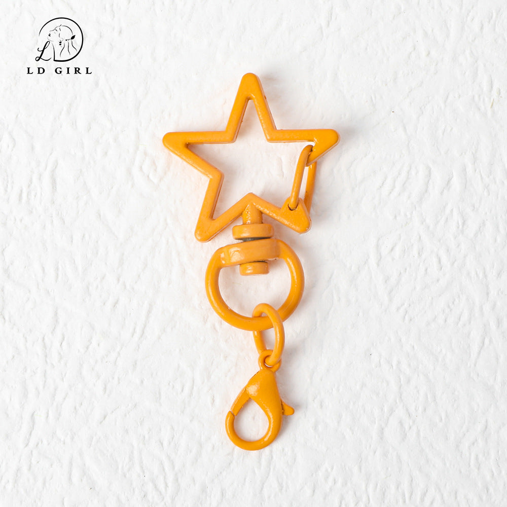 A Color Rotary Buckle, Alloy Accessories, Pentagram Buckle