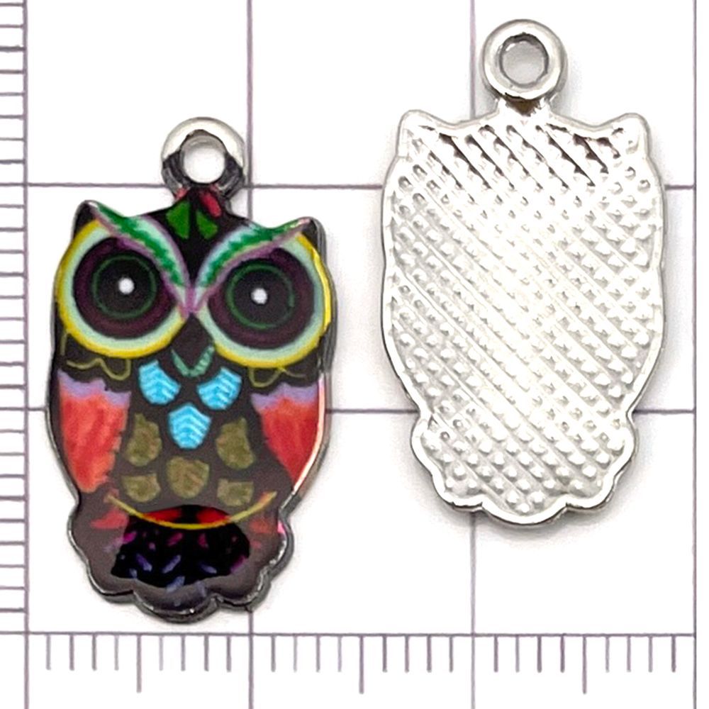 NO.17 Mix 20 metal owl pendants