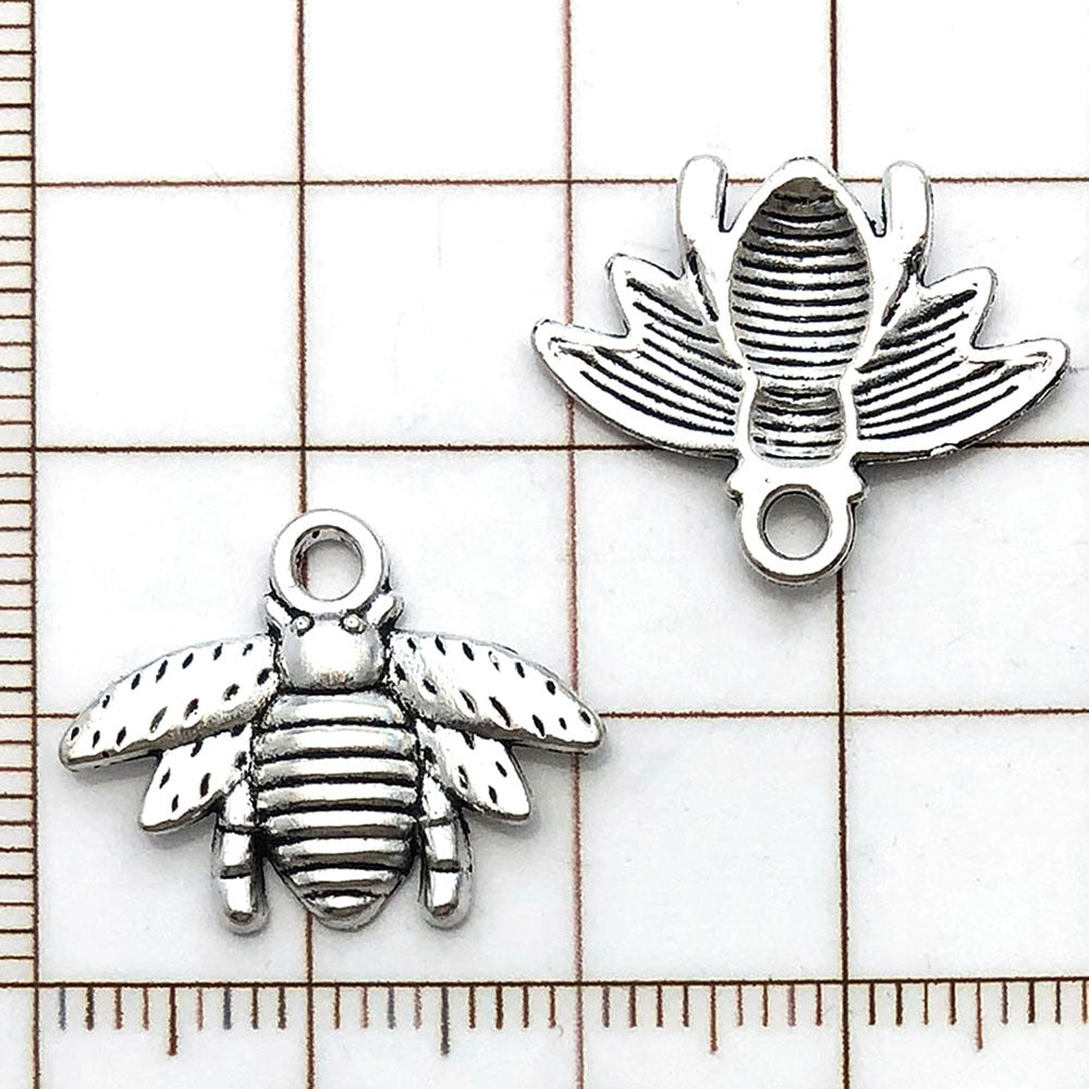 NO.23-3 Alloy bee series gold plated enamel charm
