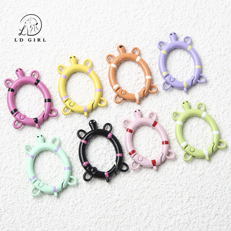 A small turtle spring buckle, open ring