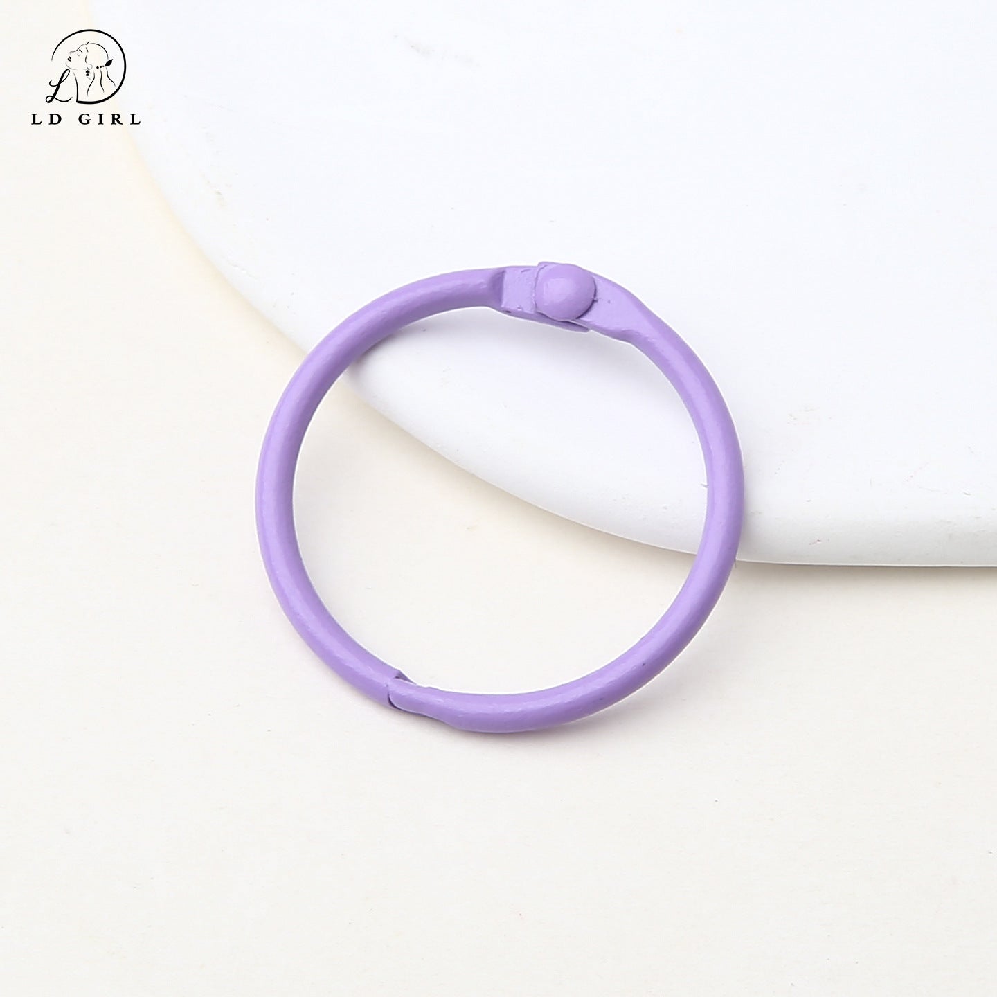 A paint, book ring, movable card ring, desk calendar loose-leaf line buckle, binding ring buckle d, iy alloy accessories, book ring, keychain