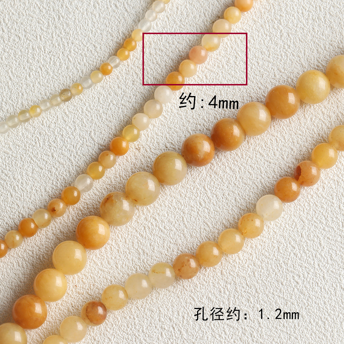 Natural stone/Huang Dongling/round beads/tube beads/abacus beads/DIY accessories