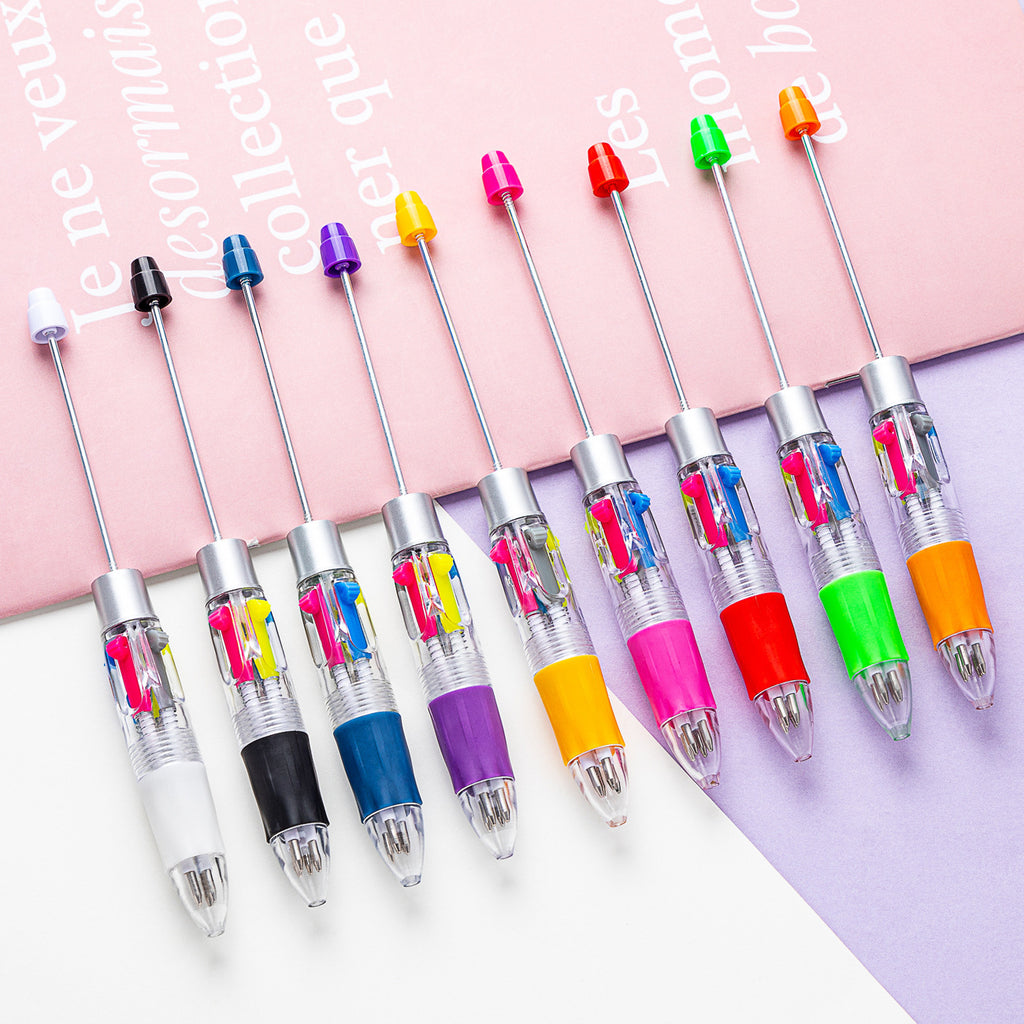 Four-color of one bead pen, DIY bead pen