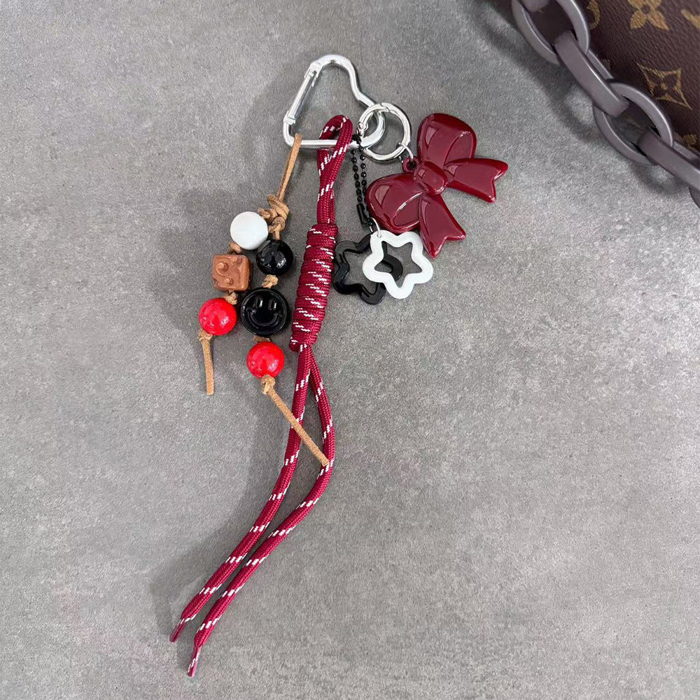 A5 bag keychain/nylon rope woven pendant/bracelet/