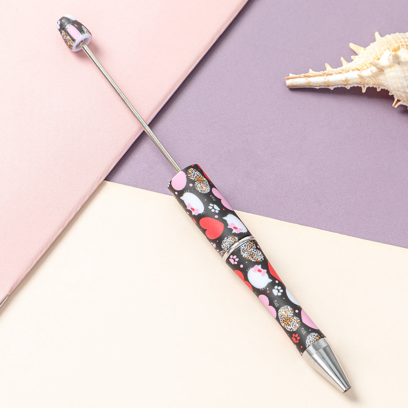 139-Color!! Printed , new bead pen, handmade DIY pen