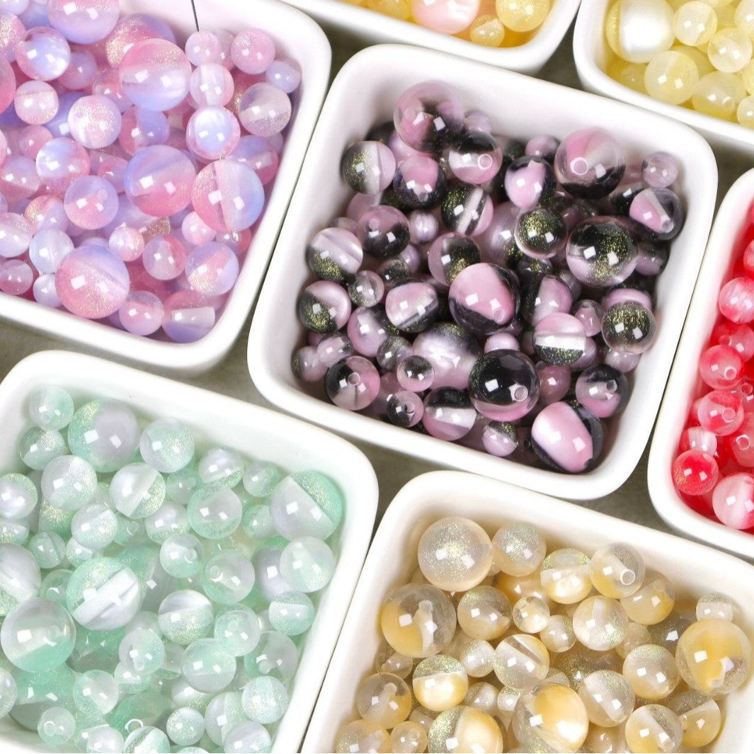 NO.4 Sunlight-activated Color-changing Resin Beads B  月落星河